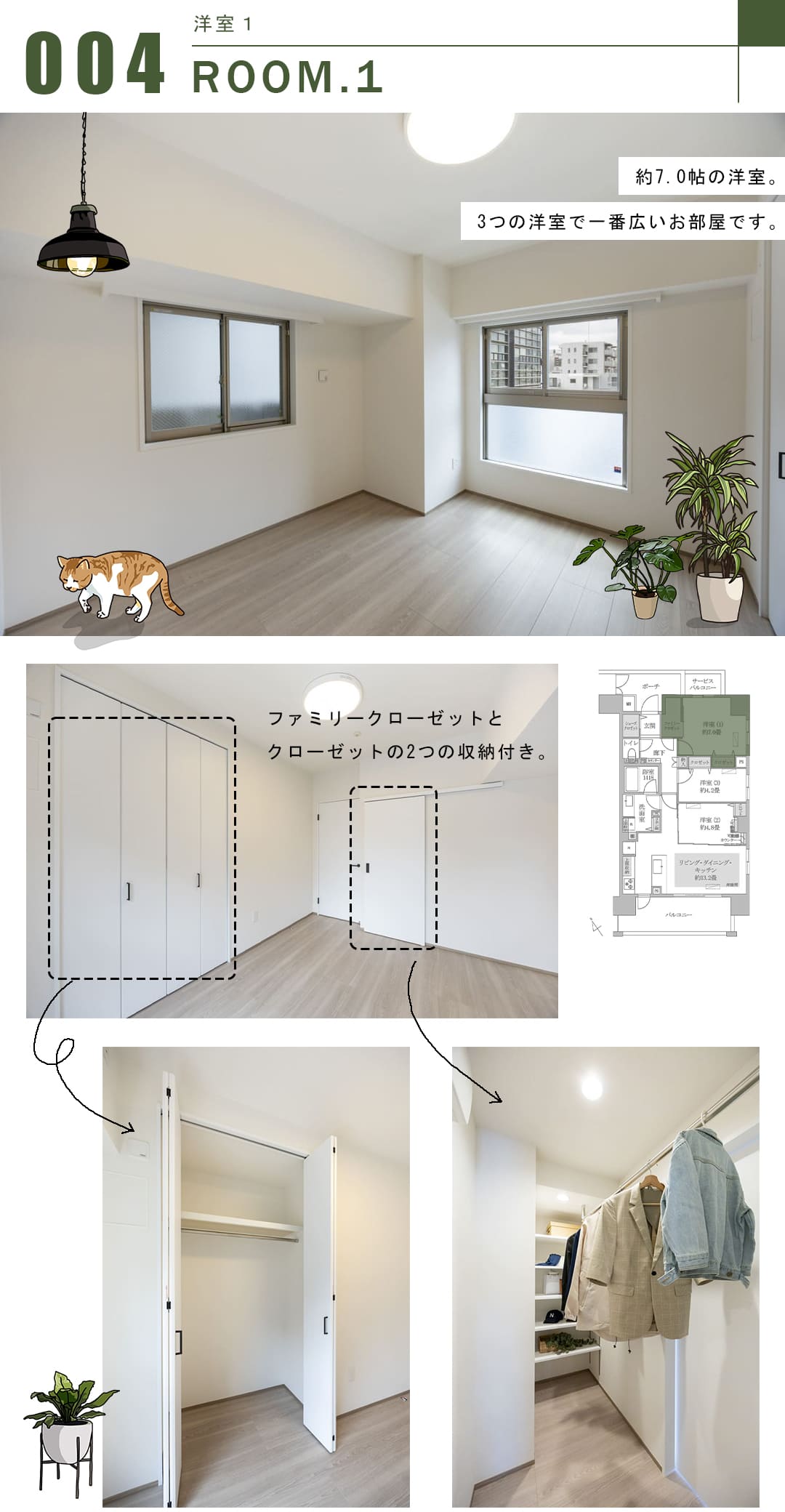 小石川アインスの洋室1