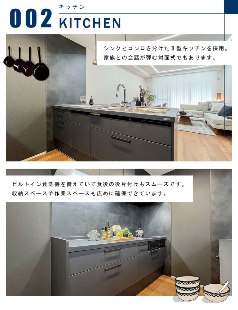 東京タイムズタワーのキッチン