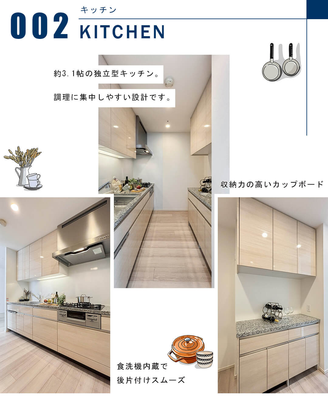 パークタワー晴海のキッチン