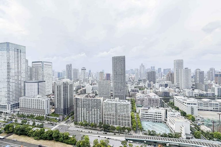 パークタワー晴海　富士山を望む開放的な眺望