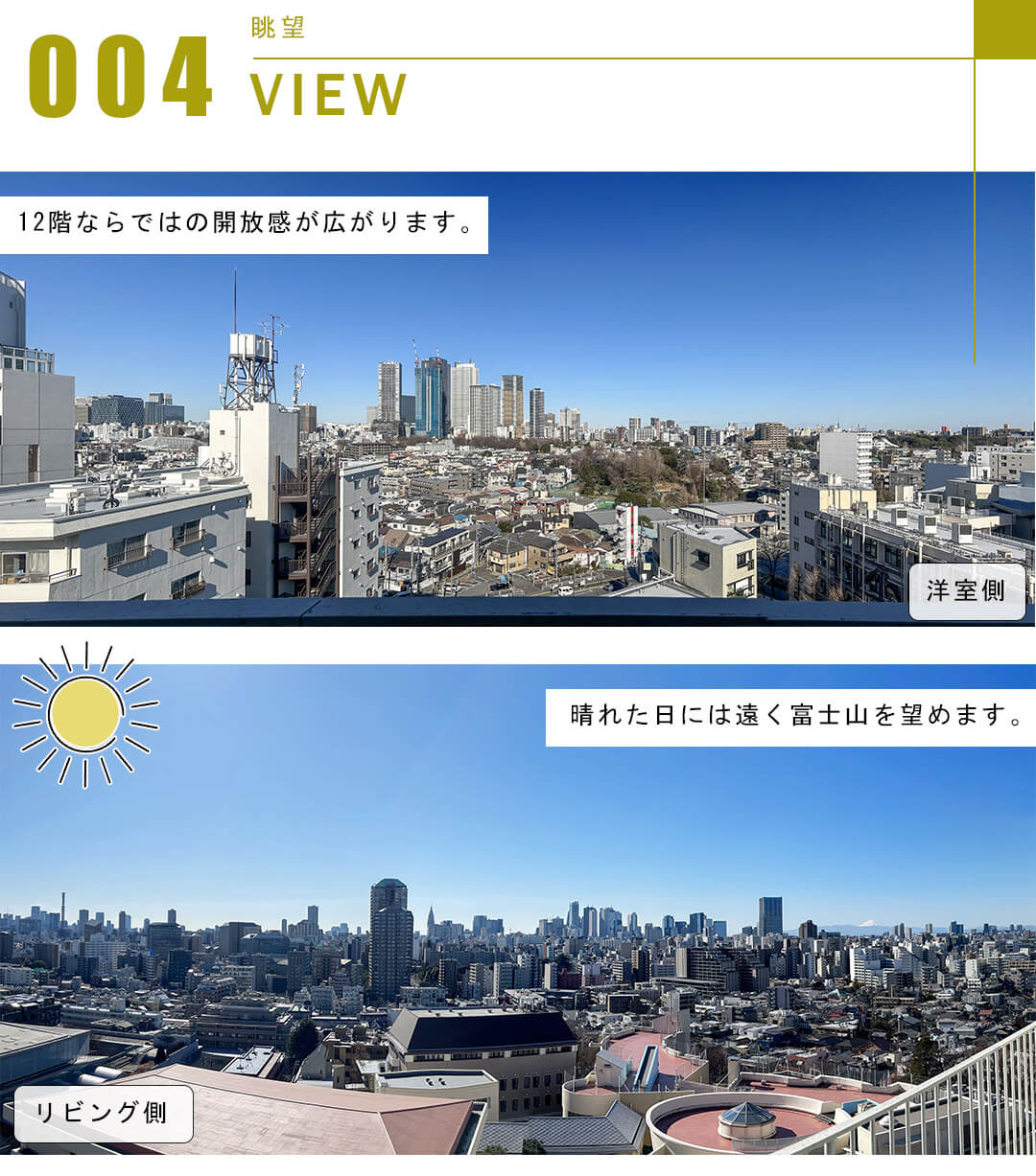 小田急目白台マンションの眺望