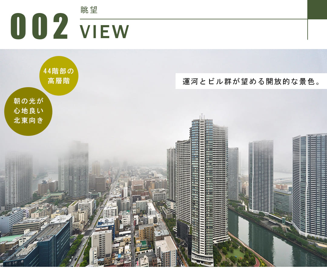 THE TOKYO TOWERS MIDTOWERの眺望