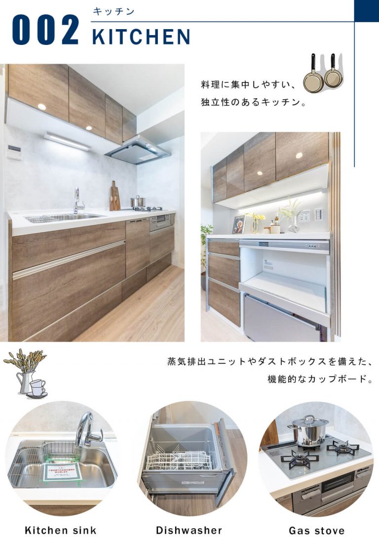 ブランズ代々木のキッチン