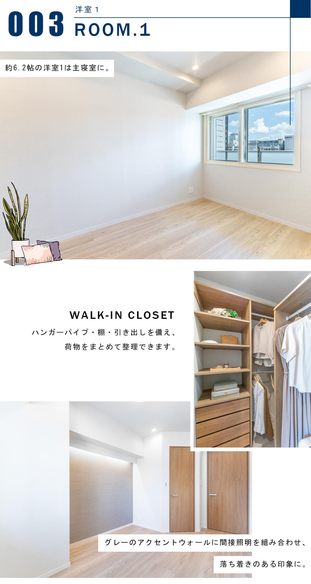 ブランズ代々木の洋室