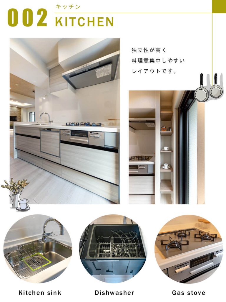 ビクトリアハイム市ヶ谷のキッチン