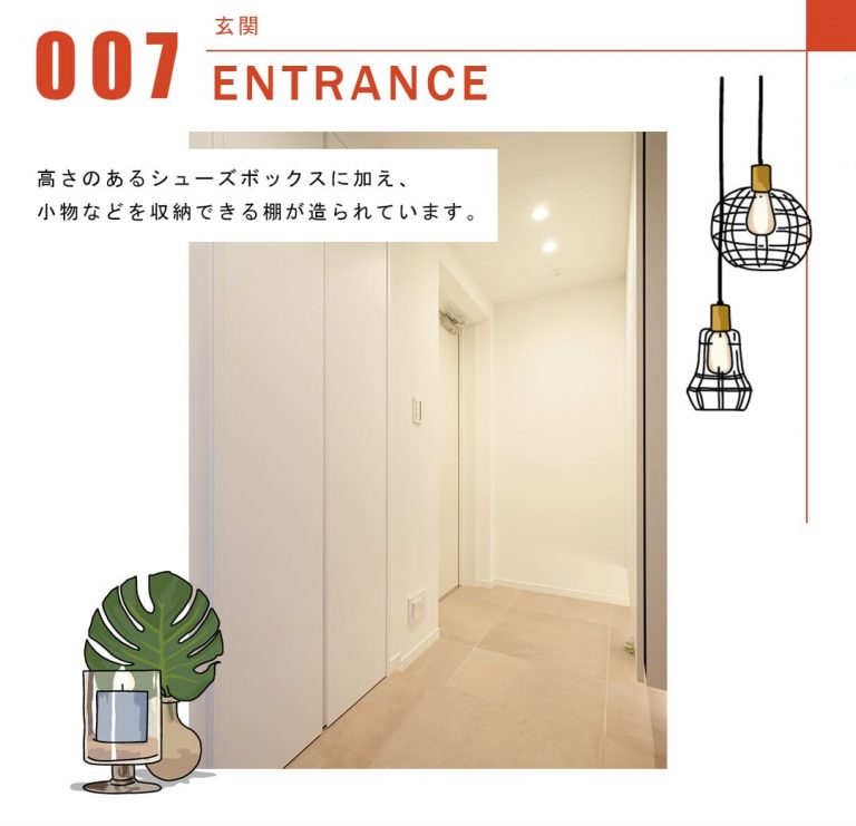 グランヴェール代々木西原の玄関
