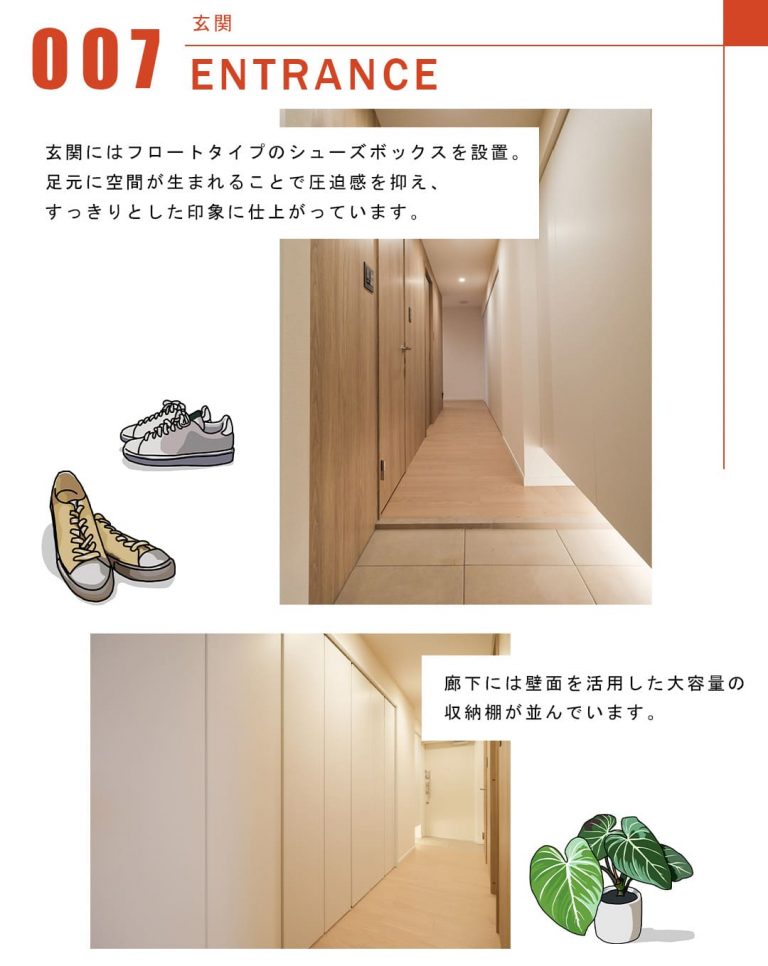 ファミールアクア―ジュの玄関