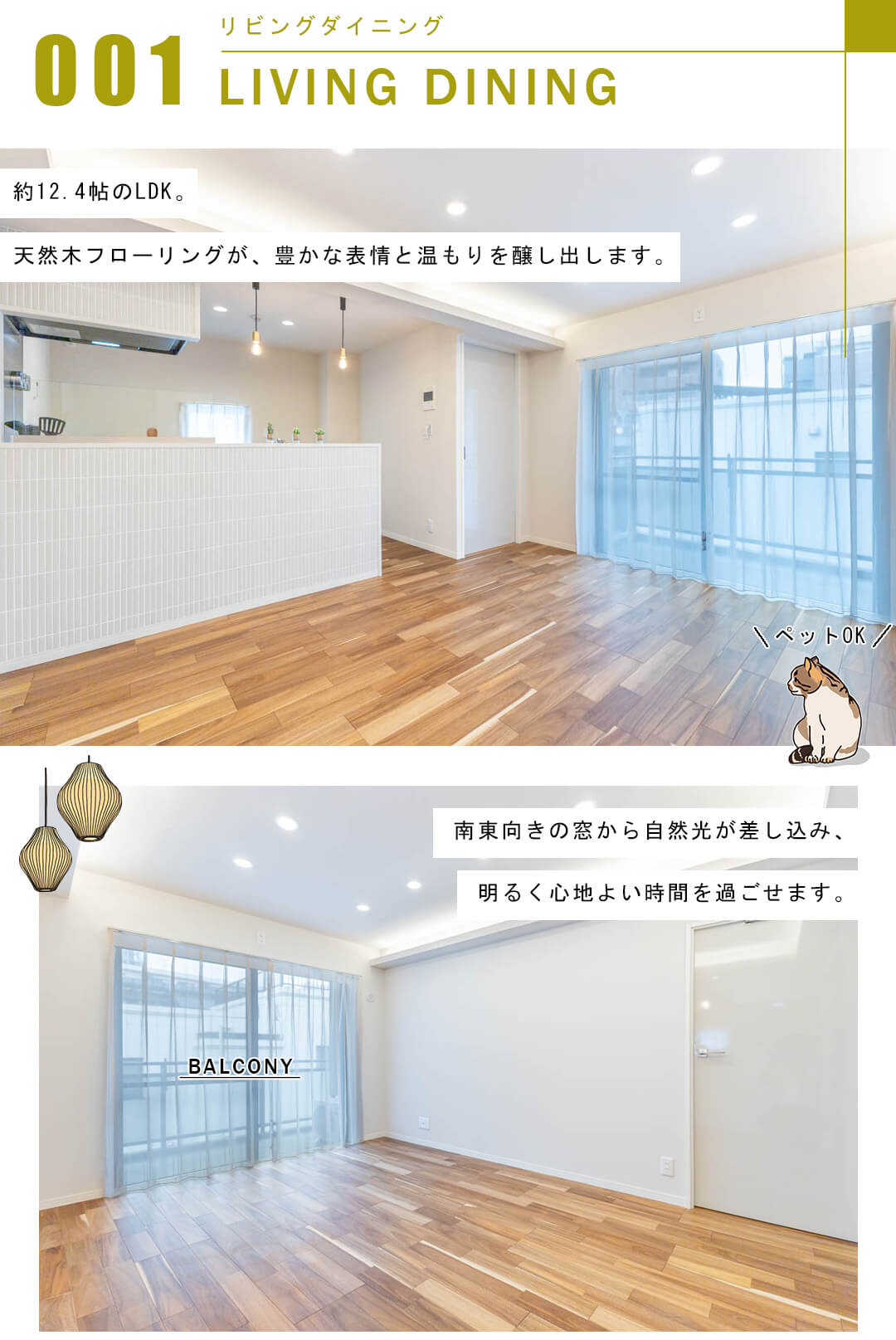 プリンスハイツ市ヶ谷のリビングダイニング