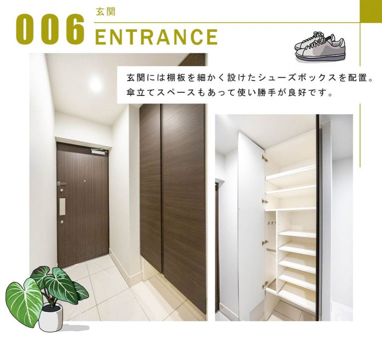 コンシェリア新橋SIXの玄関