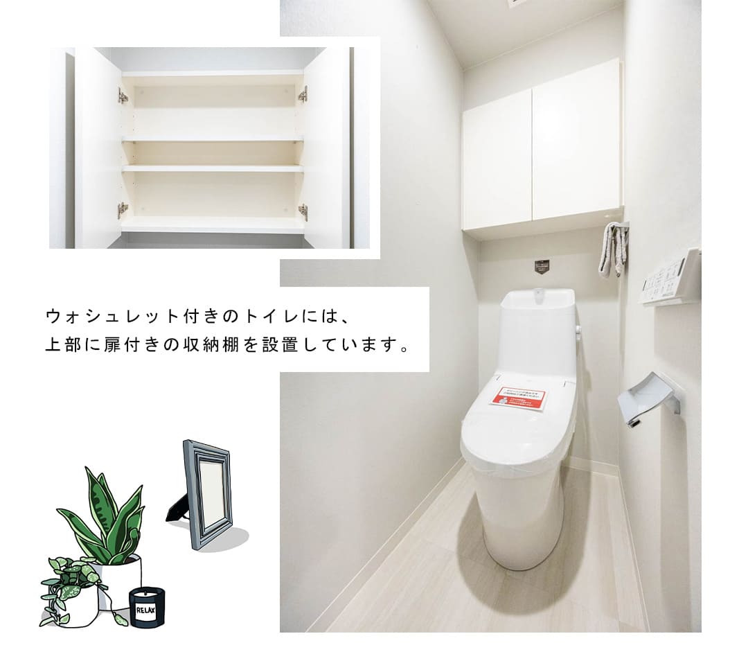 コンシェリア新橋SIXのトイレ