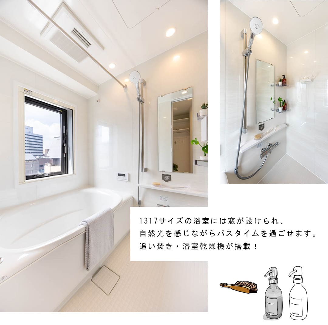 コンシェリア新橋SIXの浴室