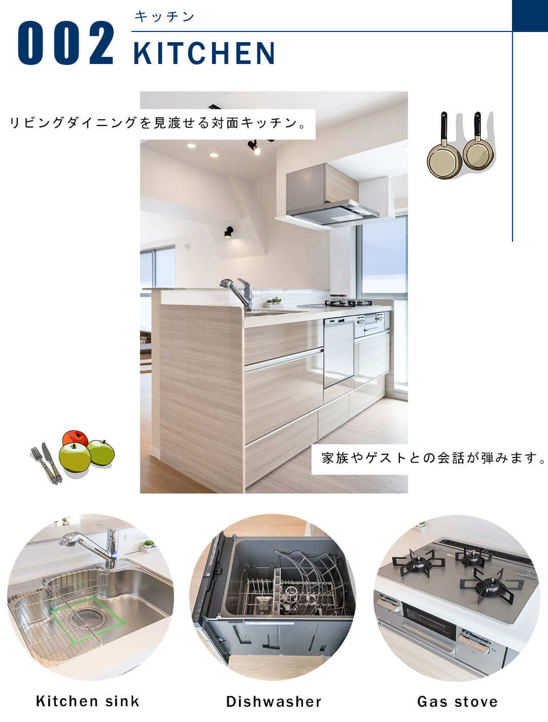 シティーマンション赤坂のキッチン