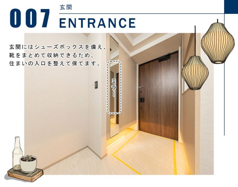 シティータワー麻布十番の玄関