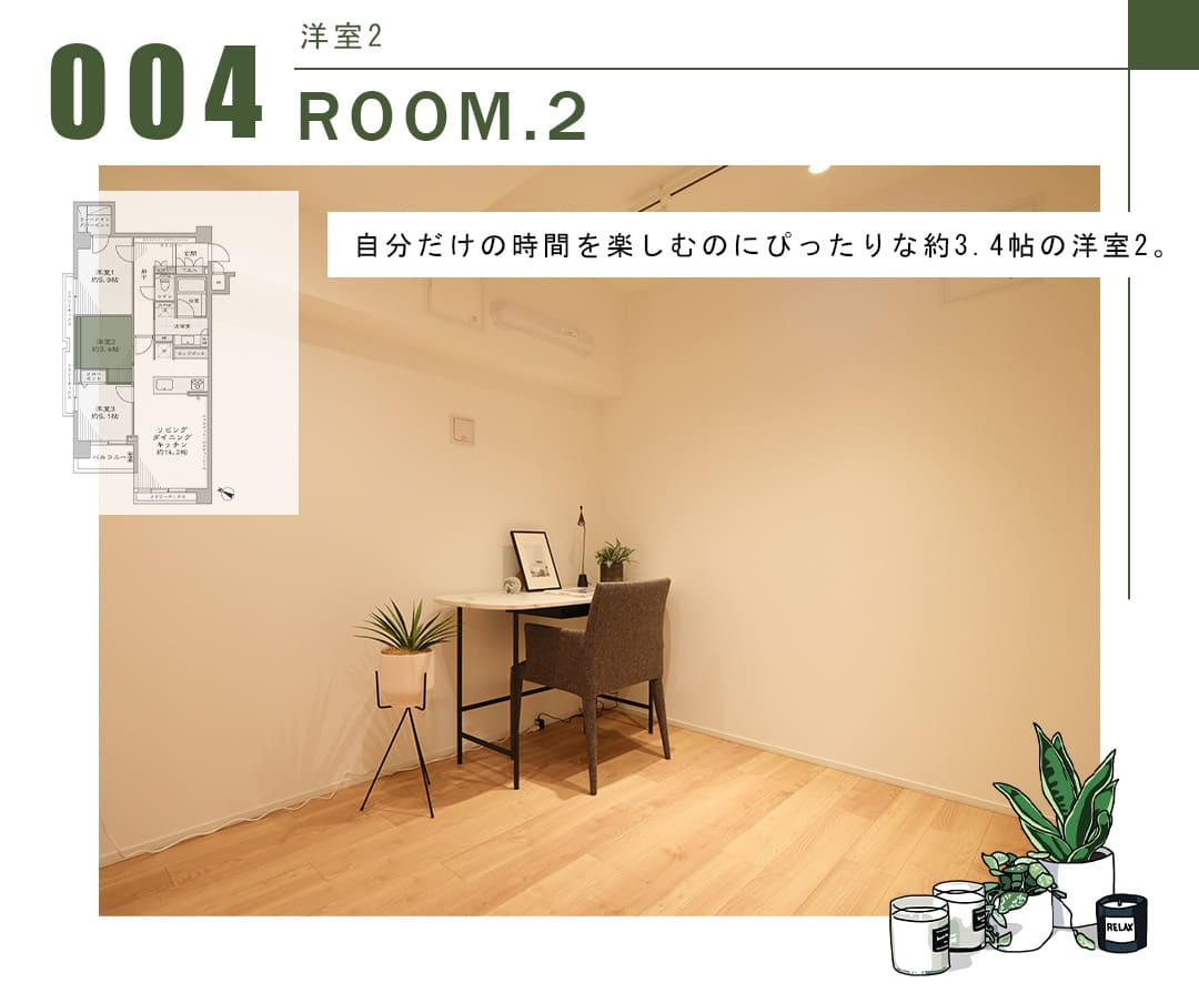 チサンマンション千石の洋室2