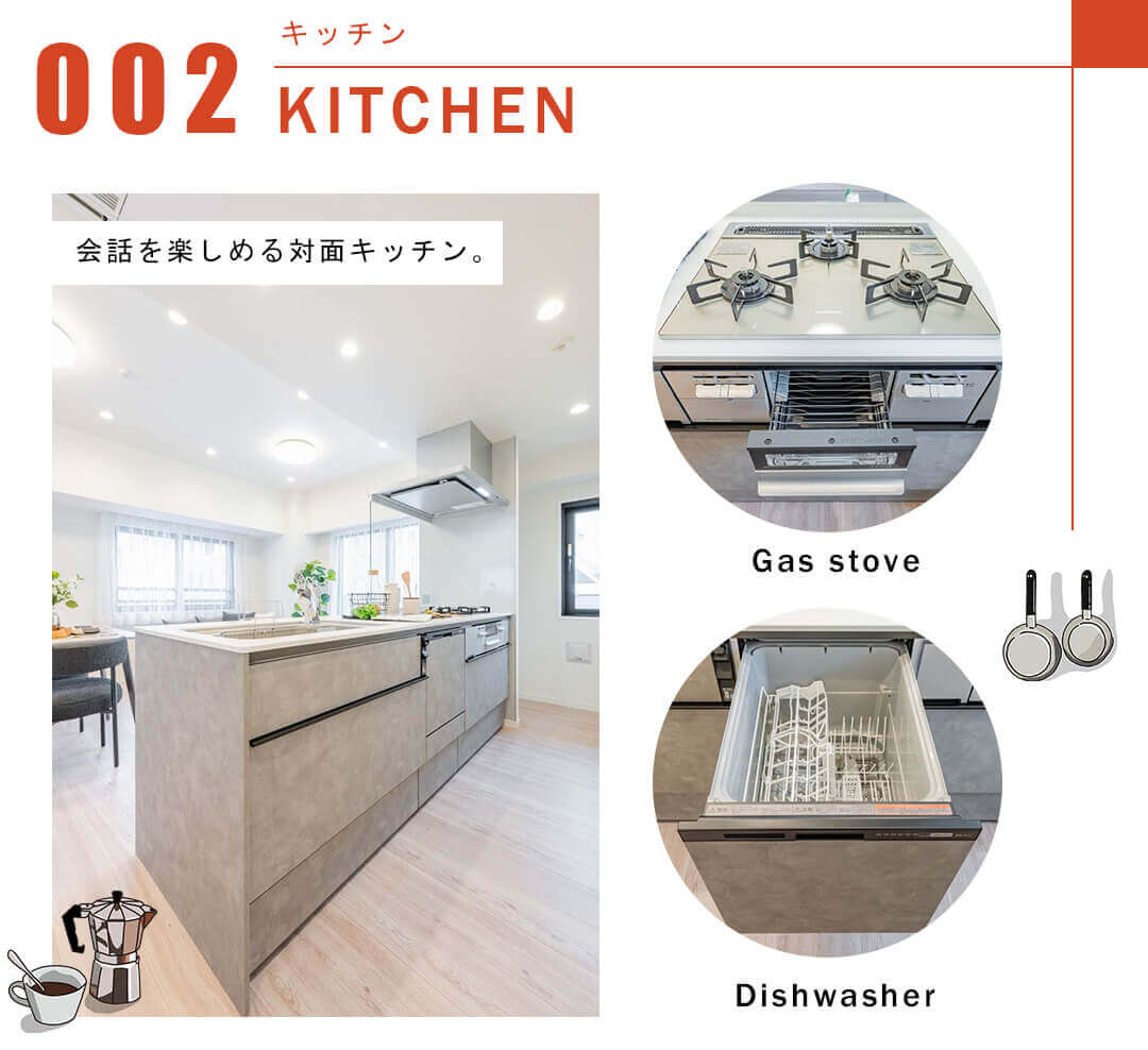 プレシス汐留のキッチン