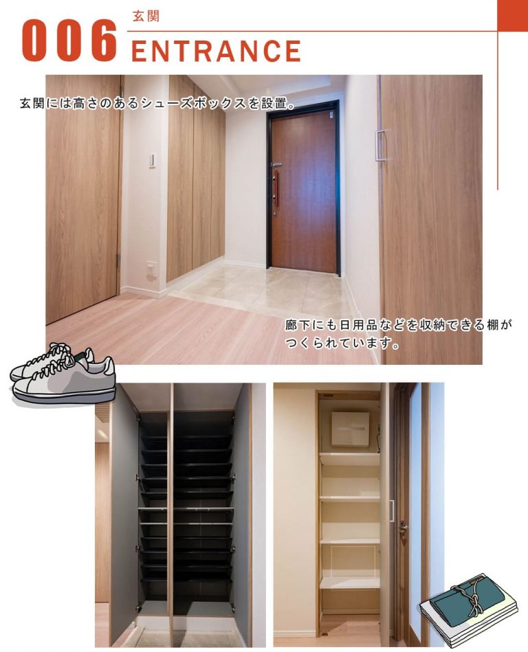 東京ツインパークスレフトウイングの玄関