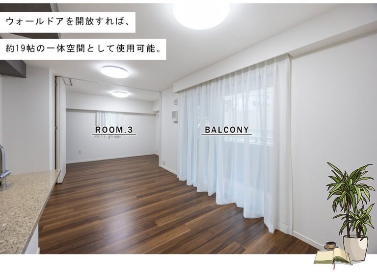 ウエリス千代田東神田のリビングダイニング