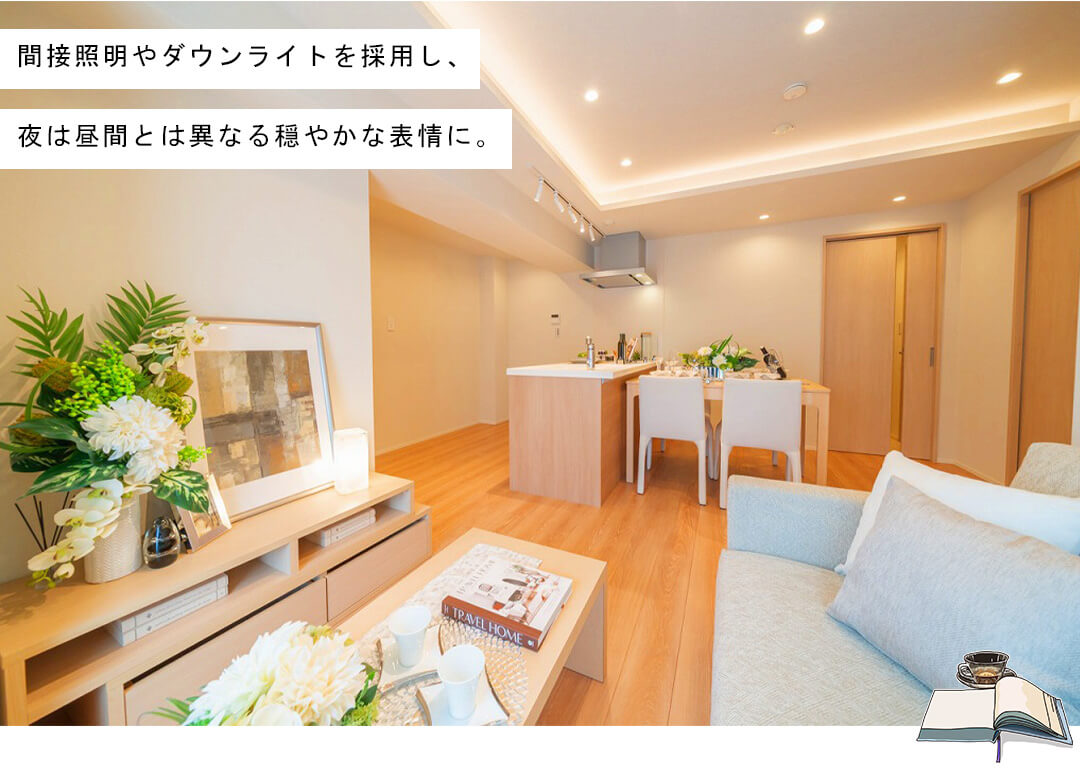 コンド恵比寿のリビングダイニング