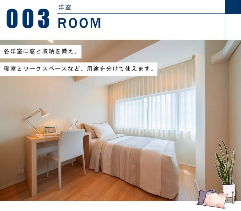コンド恵比寿の洋室