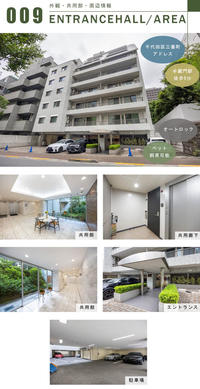 イトーピア三番町マンションの外観と共用部