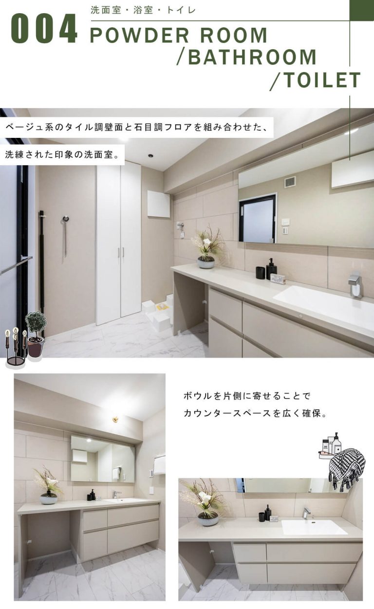 イトーピア三番町マンションの洗面室