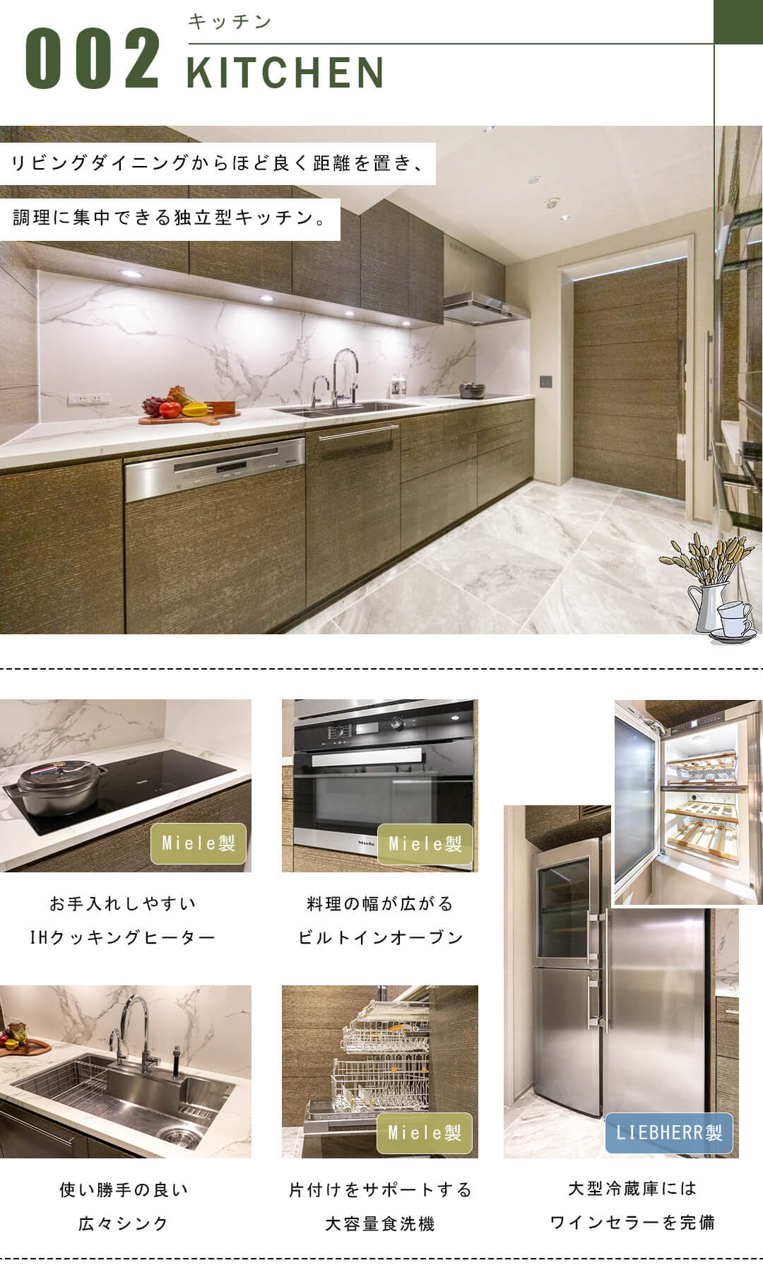 白金テラス三光坂のキッチン