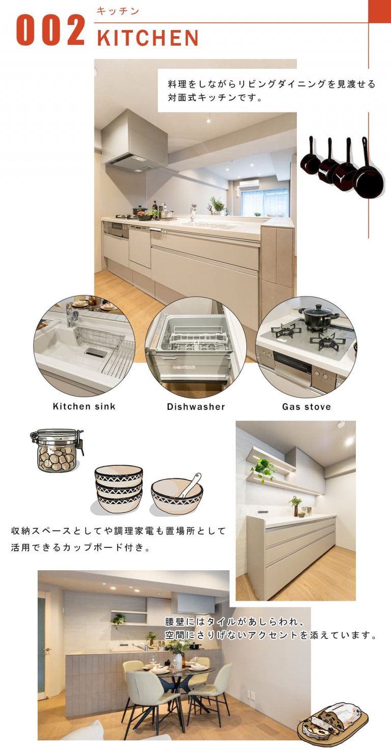 ライオンズマンション東麻布のキッチン
