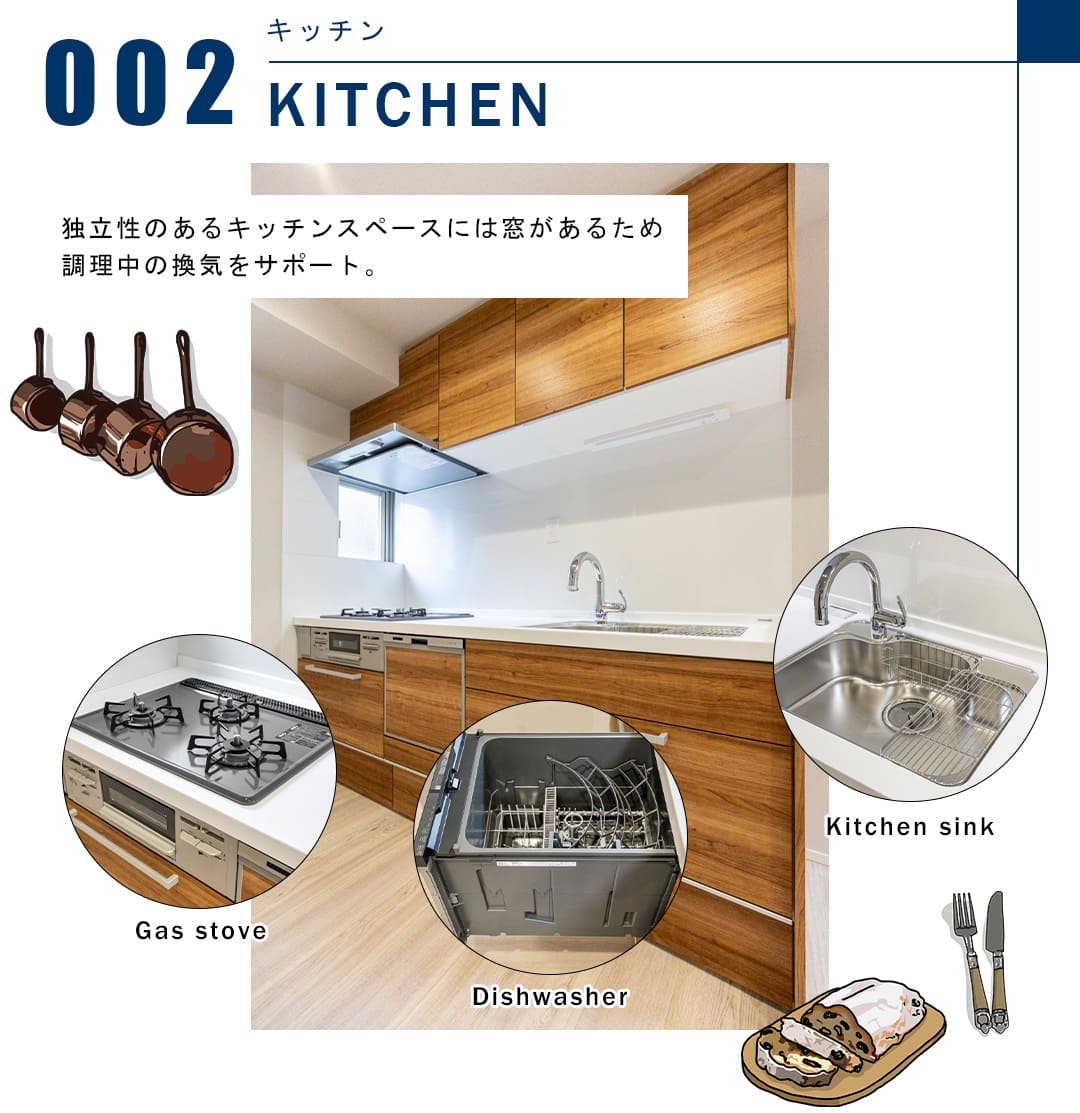 モンヴェール四ッ谷のキッチン