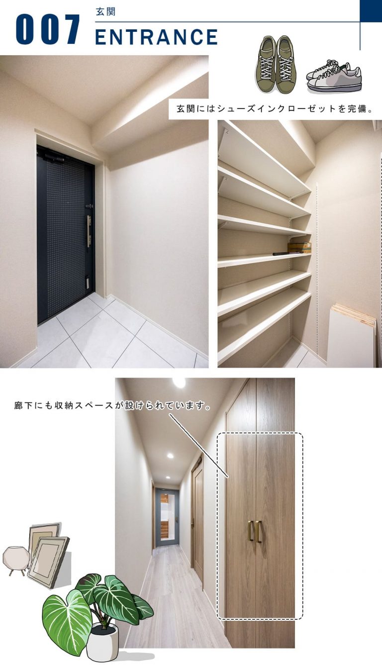 モンヴェール四ッ谷の玄関