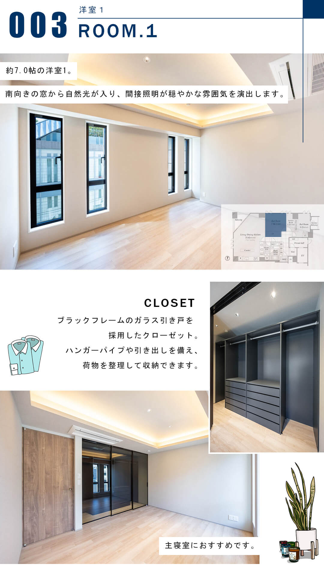 サンウッド青山の洋室
