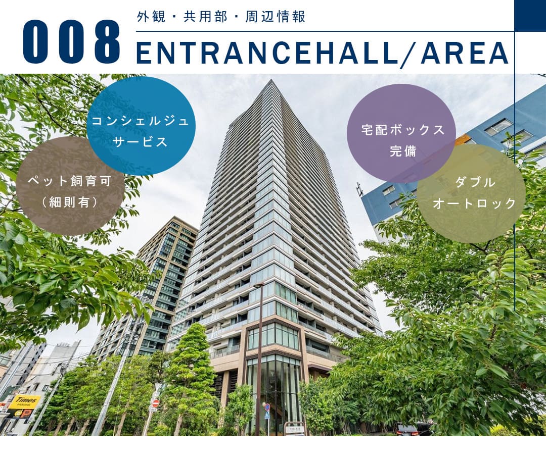 パークシティ中央湊ザ・タワーの外観・共用部・周辺情報