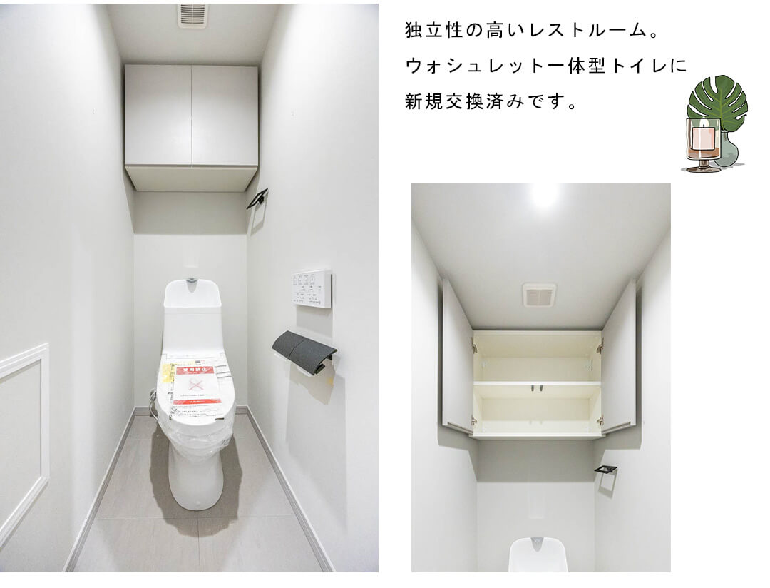 アルス中目黒ヴィルトレーテのトイレ