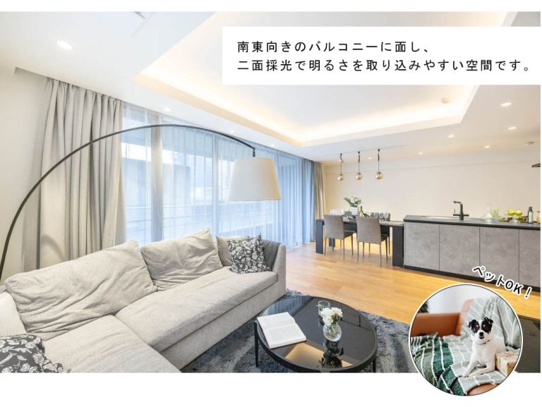 ガレリアコルテ六番町のリビングダイニング