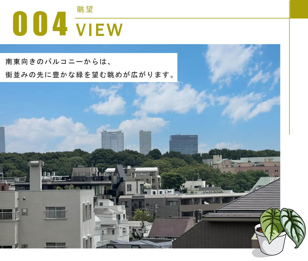 ガーデンハウス富ヶ谷の眺望