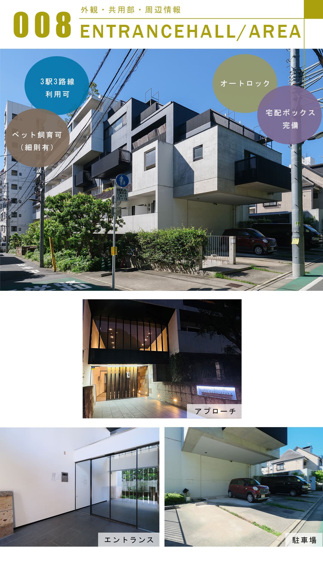 フィース神楽坂の外観・共用部・周辺情報
