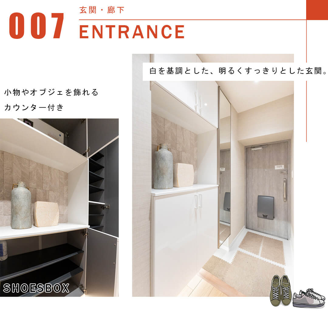 四谷ガーデニアの玄関