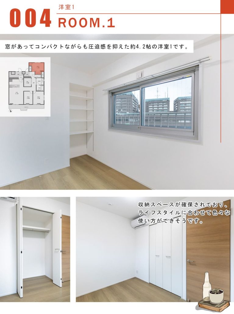 四谷坂町永谷マンションの洋室1