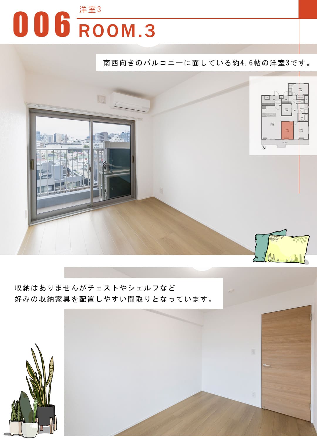 四谷坂町永谷マンションの洋室3