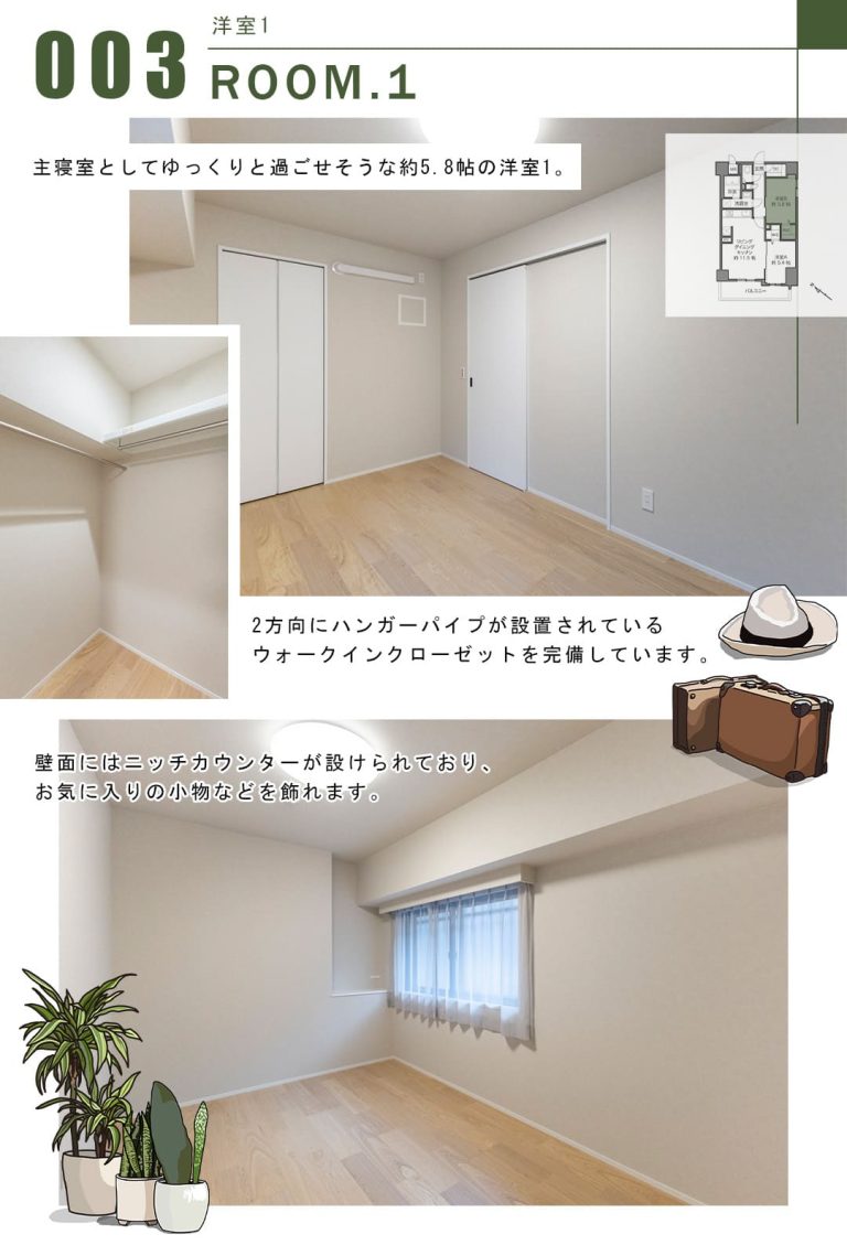 マイキャッスル池尻大橋の洋室1