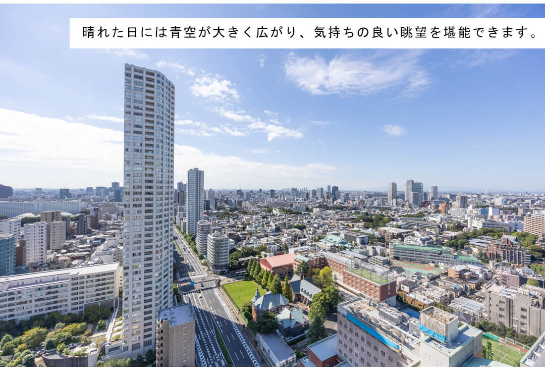 シティタワー高輪のバルコニー