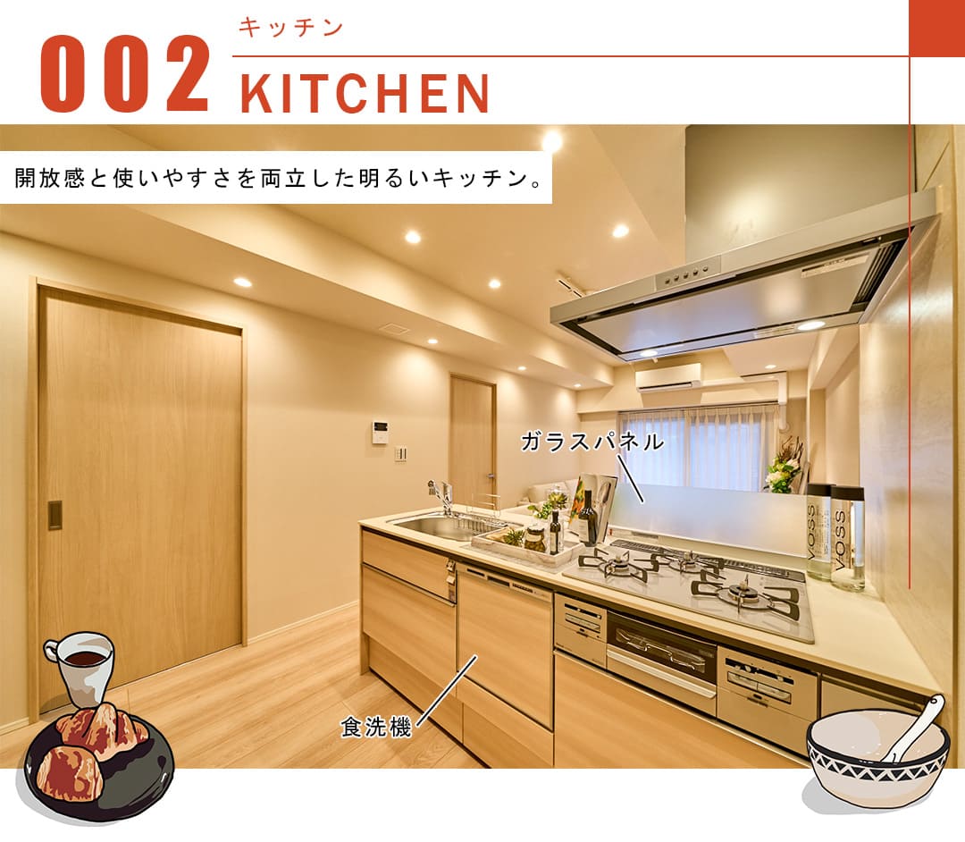 白金グランドハイツのキッチン