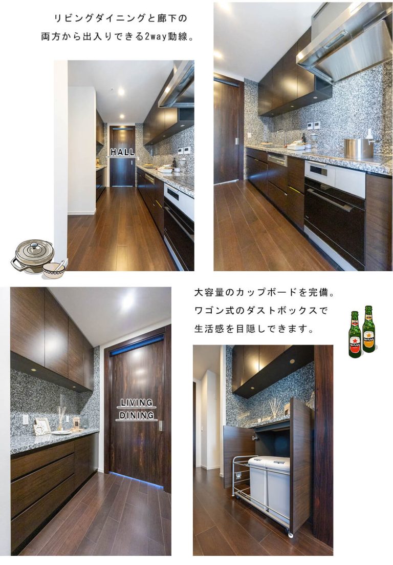 ブランズ ザ・ハウス一番町のキッチン