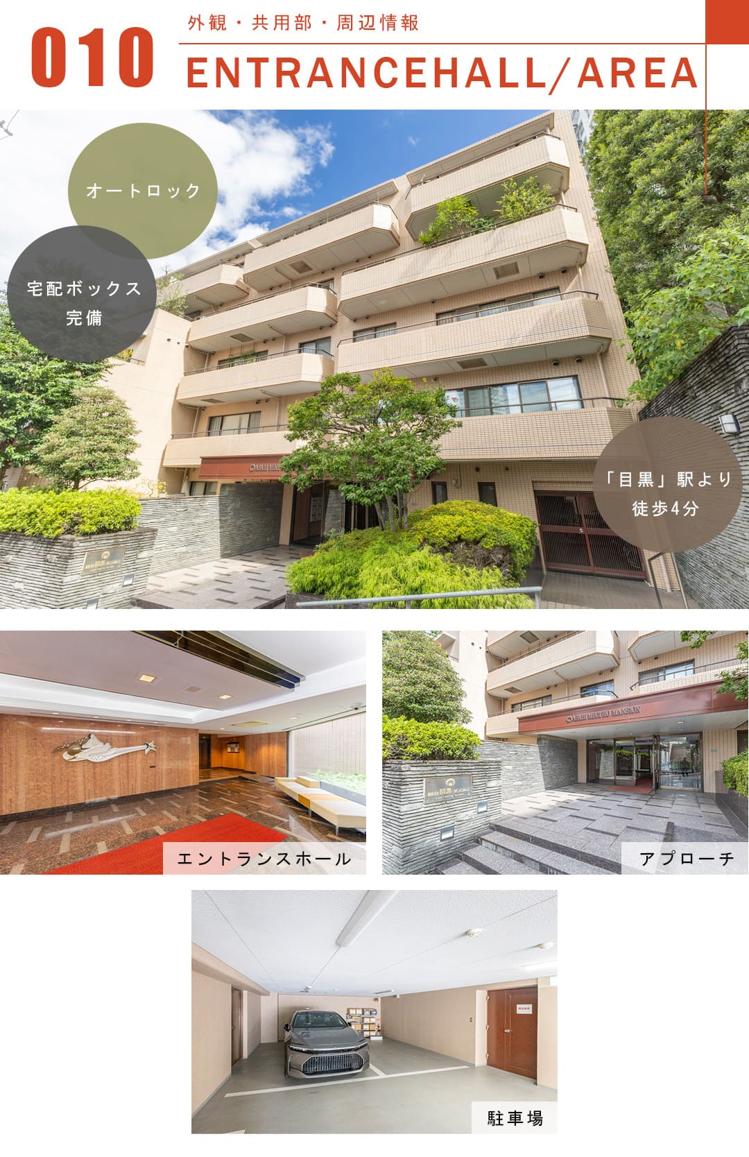朝日目黒マンションの外観