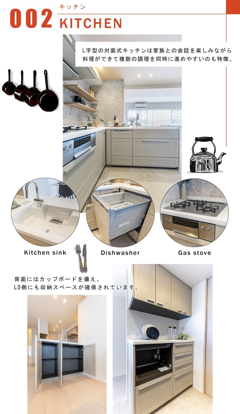 朝日目黒マンションのキッチン