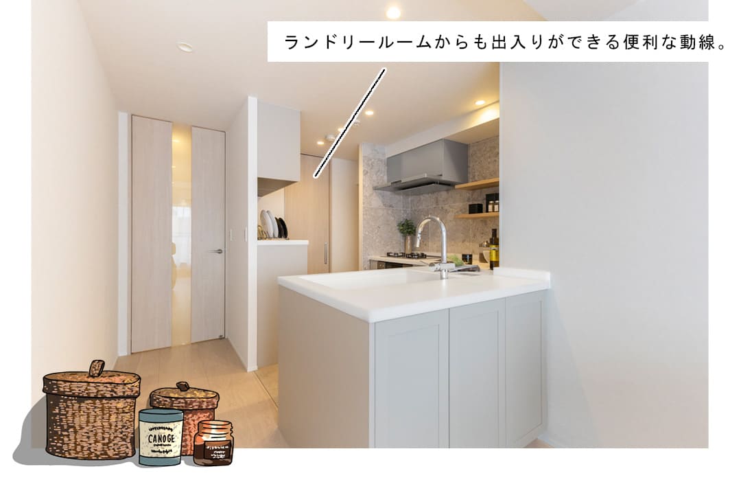朝日目黒マンションのキッチン