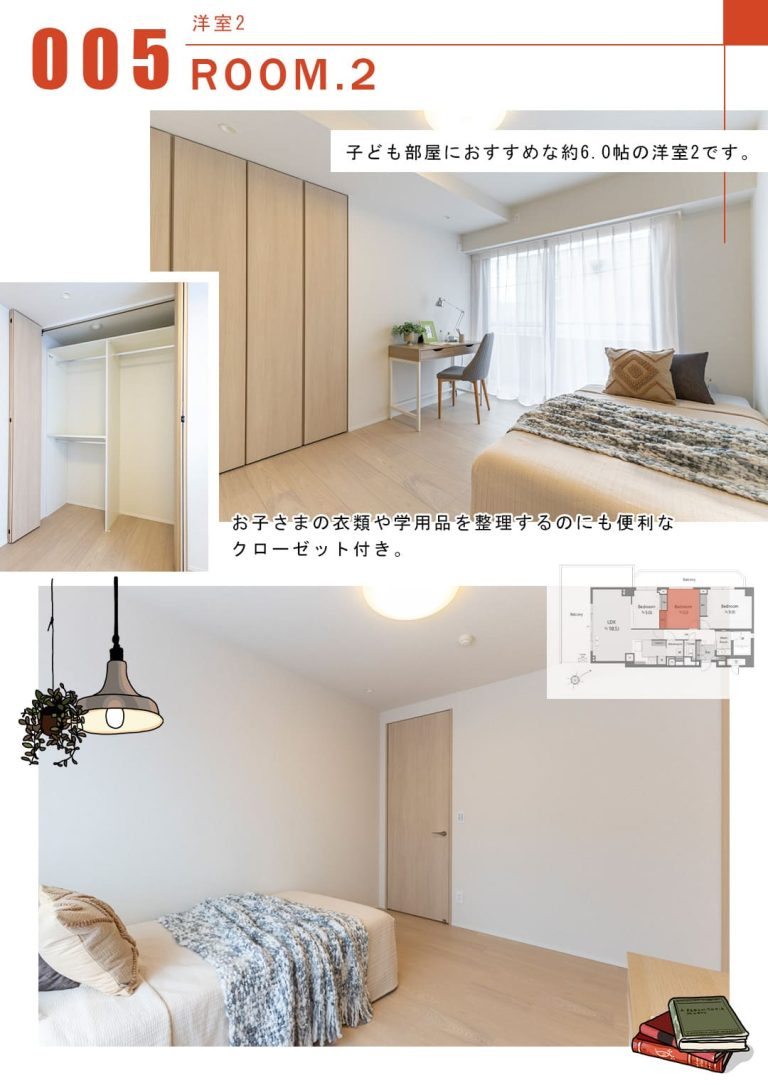 朝日目黒マンションの洋室2