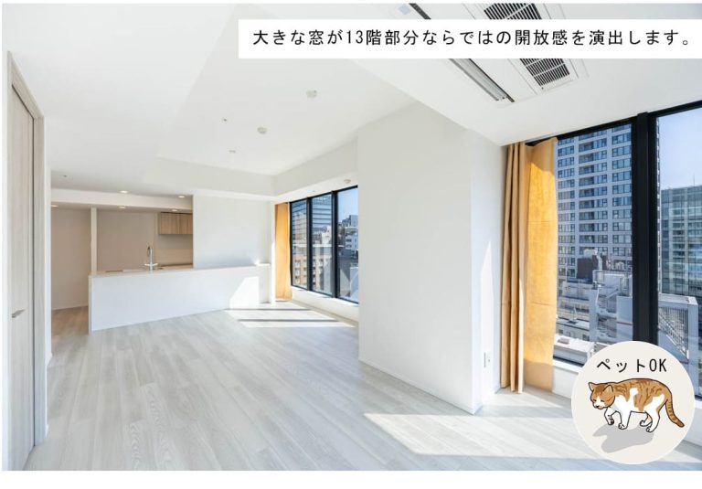 Brillia二番町のリビングダイニング
