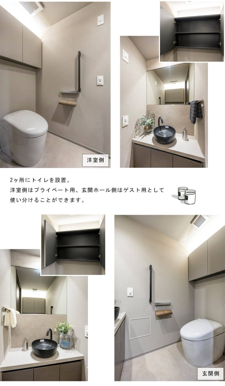 グランドメゾン渋谷大山町のトイレ