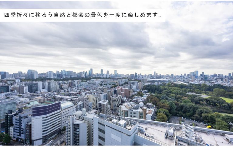 クラッシィタワー新宿御苑のバルコニー