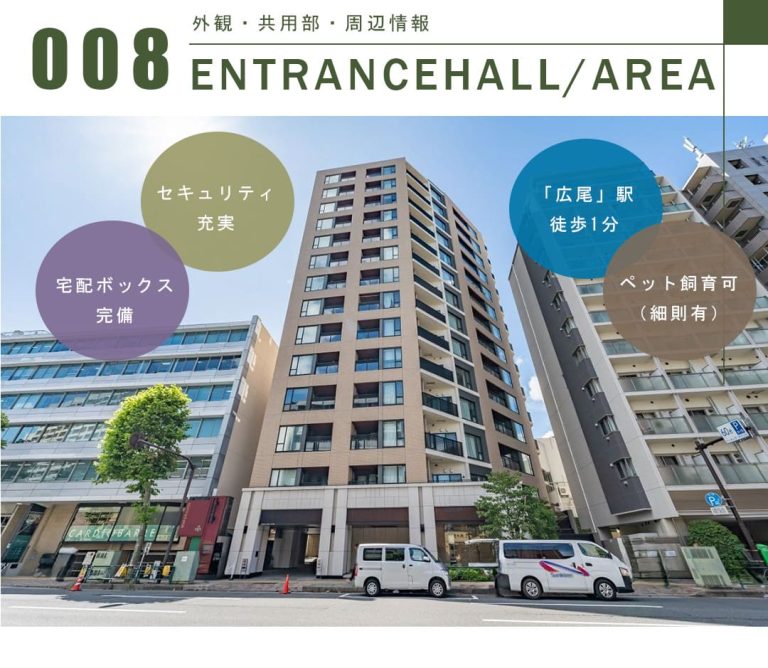 サンウッド広尾の外観・共用部・周辺情報